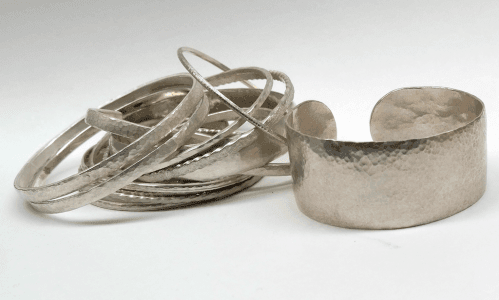 Collection of sterling silver bangles